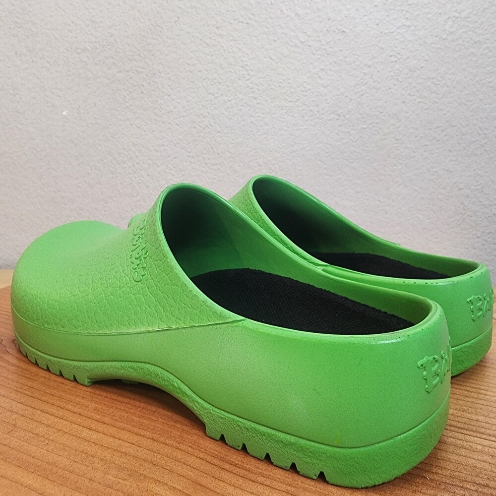 Birkenstock Super Birki's Clogs Shoes Womens Size 8 Green Slip Resistant Comfort - Picture 5 of 14